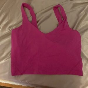sonic pink align tank, size 4, slightly worn